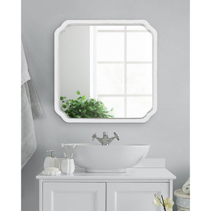 Miroir mural carré en bois Kate et Laurel Marston