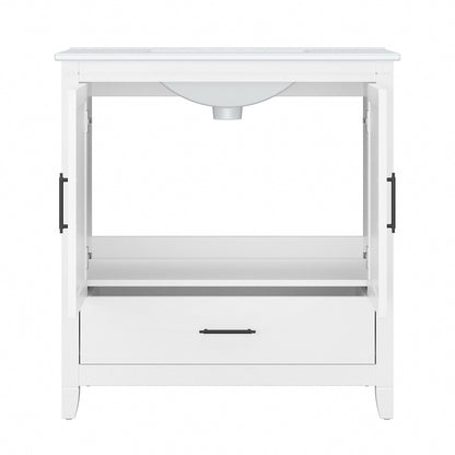 Meuble-lavabo Key West 32 W avec lavabo par Bush Furniture