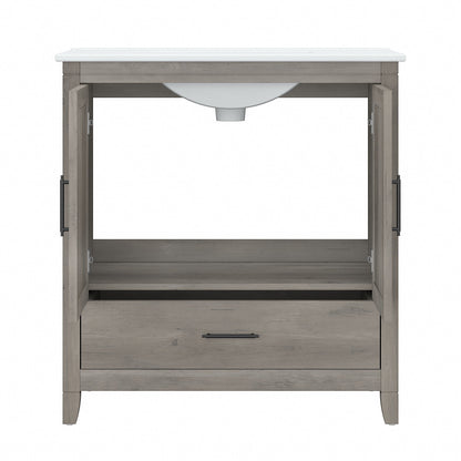 Meuble-lavabo Key West 32 W avec lavabo par Bush Furniture