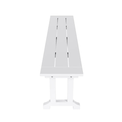 Banc de terrasse extérieur Polytrends Laguna en PEHD toutes saisons 65