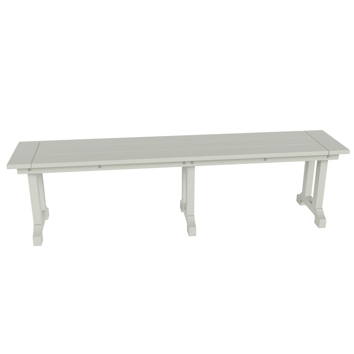 Banc de terrasse extérieur Polytrends Laguna en PEHD toutes saisons 65