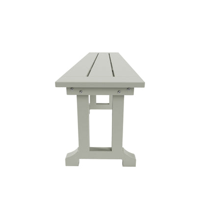 Banc de terrasse extérieur Polytrends Laguna en PEHD toutes saisons 65