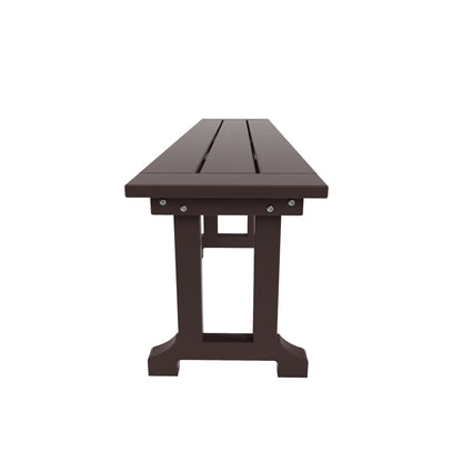 Banc de terrasse extérieur Polytrends Laguna en PEHD toutes saisons 65