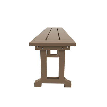 Banc de terrasse extérieur Polytrends Laguna en PEHD toutes saisons 65
