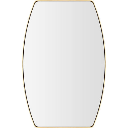 Miroir mural oblong en métal MacLuu