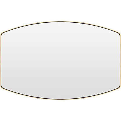 Miroir mural oblong en métal MacLuu