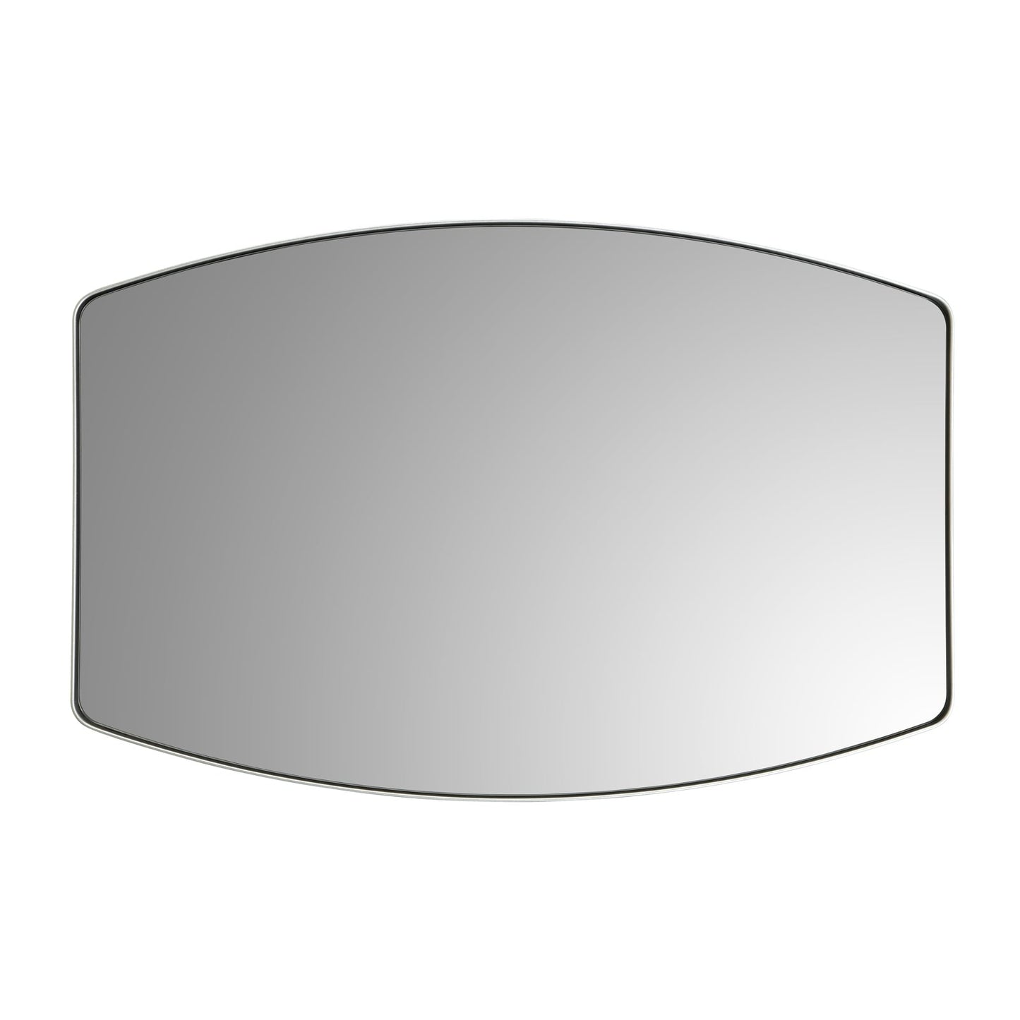 Miroir mural oblong en métal MacLuu