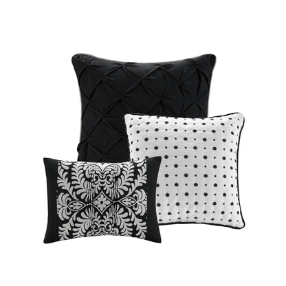 Ensemble de couette en coton imprimé Madison Park Marcella 7 pièces