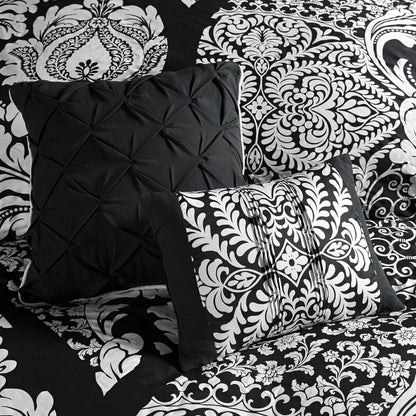 Ensemble de couette en coton imprimé Madison Park Marcella 7 pièces