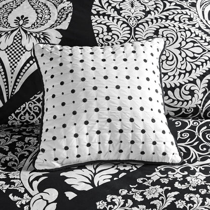 Ensemble de couette en coton imprimé Madison Park Marcella 7 pièces