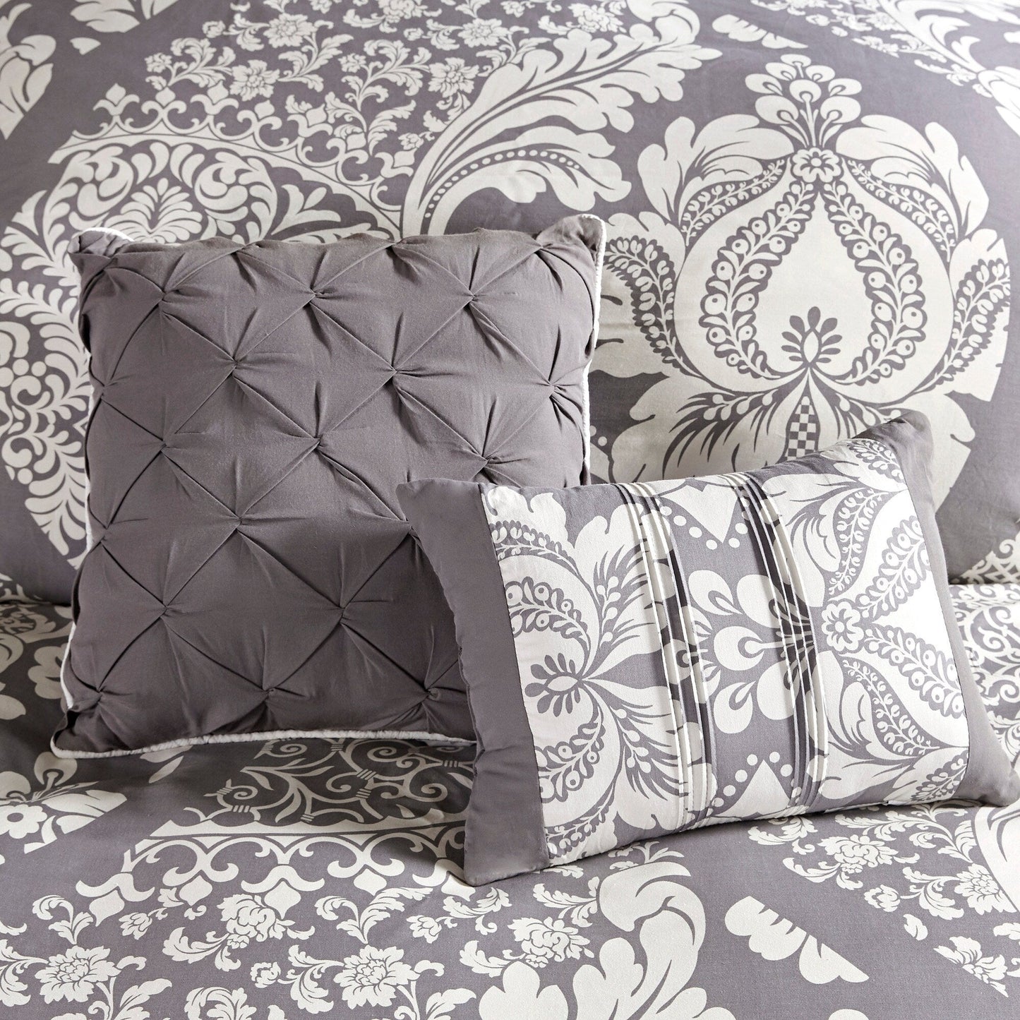Ensemble de couette en coton imprimé Madison Park Marcella 7 pièces
