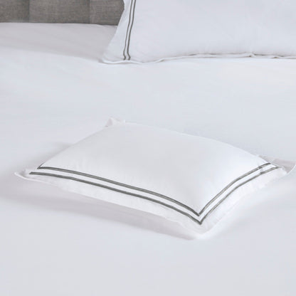 Parure de lit Madison Park Signature 500 fils au pouce carré, 100 % satin de coton brodé, collection de luxe