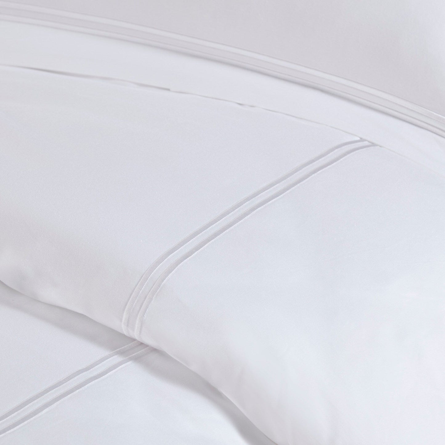 Parure de lit Madison Park Signature 500 fils au pouce carré, 100 % satin de coton brodé, collection de luxe