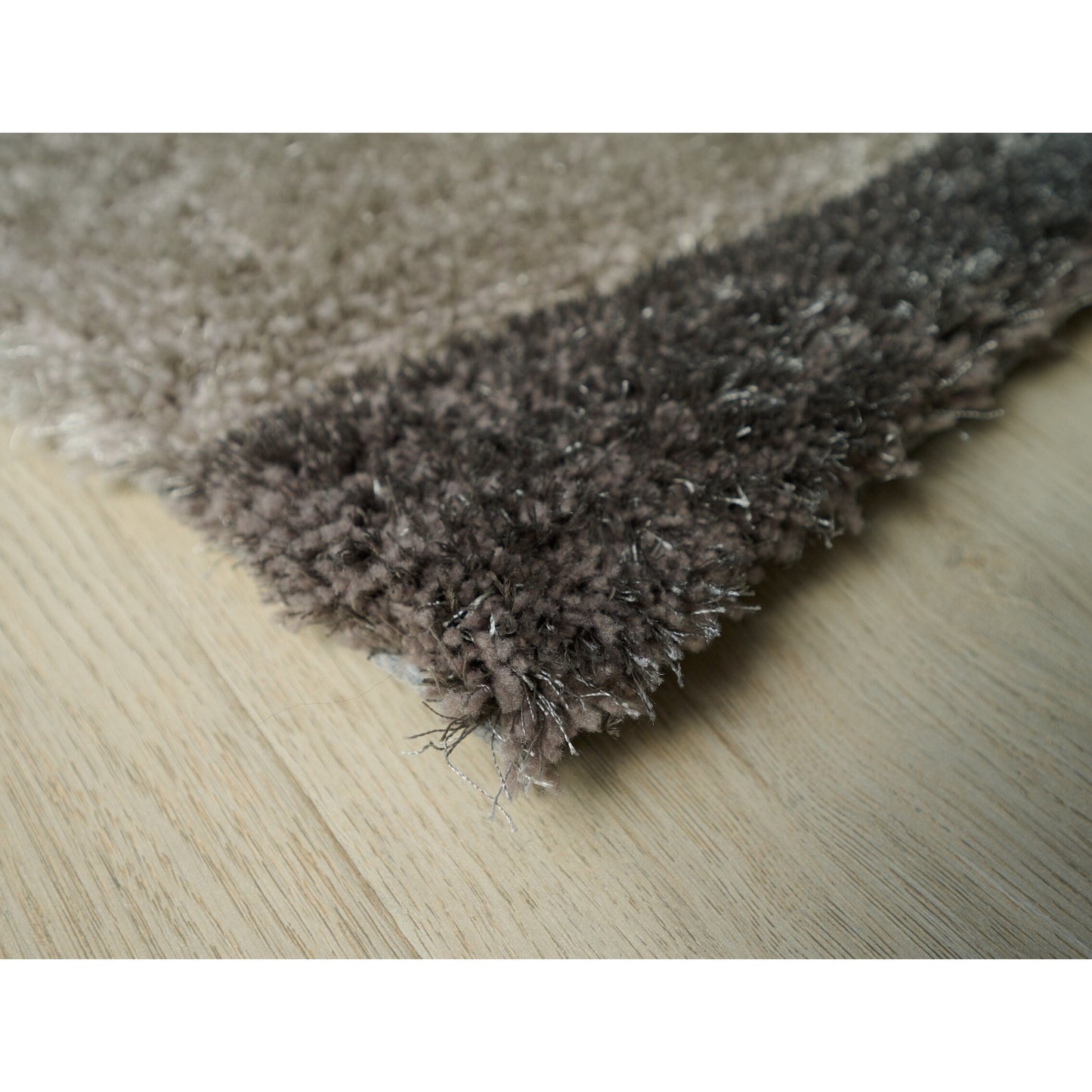 Tapis à poils longs Mateos au design abstrait