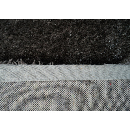 Tapis à poils longs Mateos au design abstrait