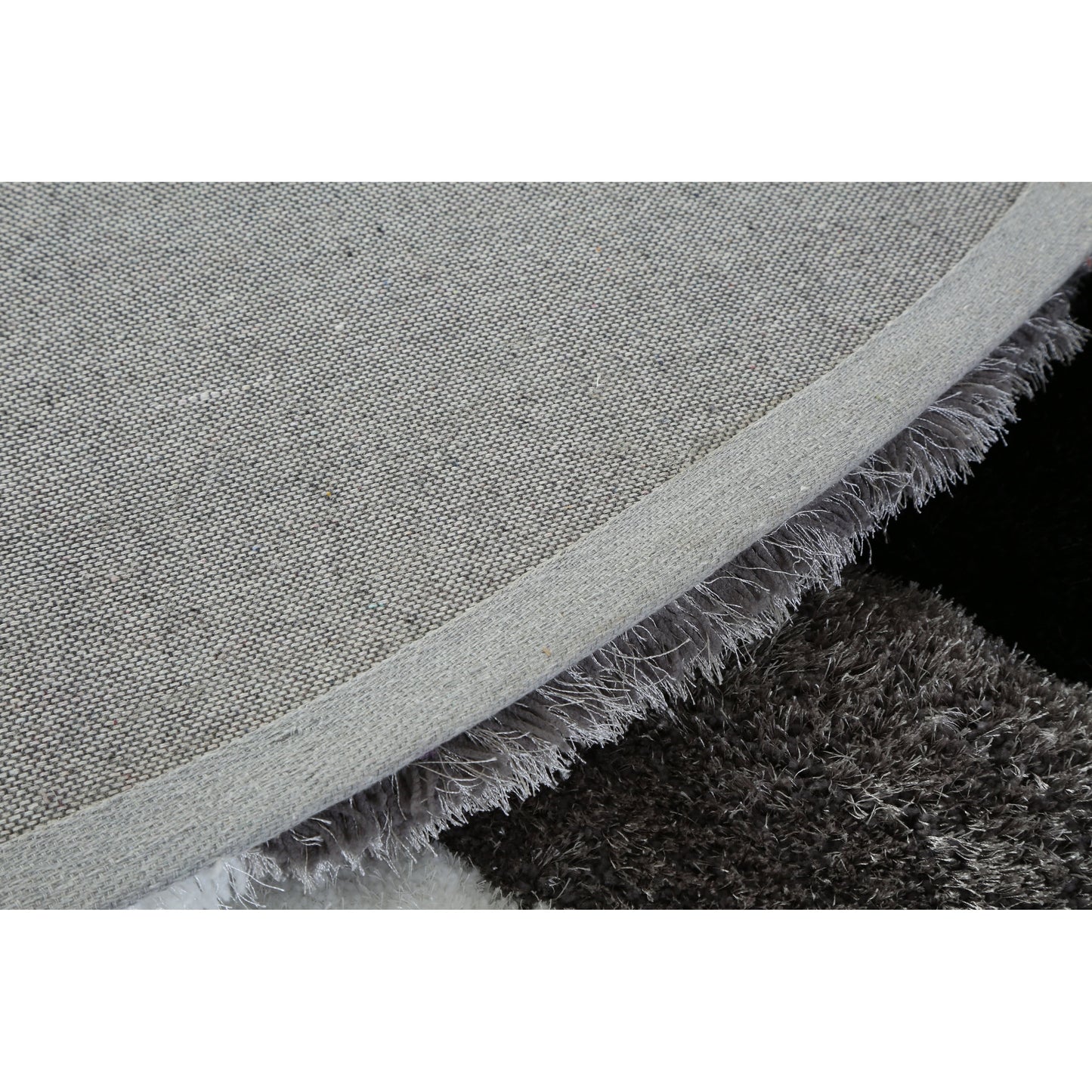Tapis à poils longs Mateos au design abstrait