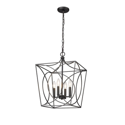 Luminaire suspendu Millennium Lighting Tracy à 4 lumières, disponible en plusieurs finitions