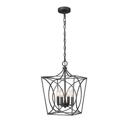Luminaire suspendu Millennium Lighting Tracy à 4 lumières, disponible en plusieurs finitions