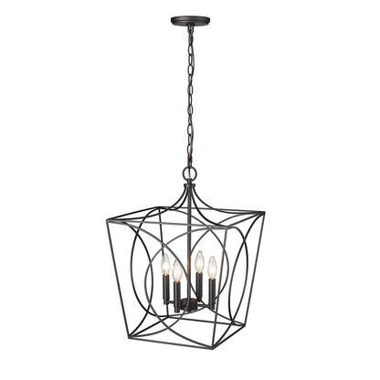 Luminaire suspendu Millennium Lighting Tracy à 4 lumières, disponible en plusieurs finitions