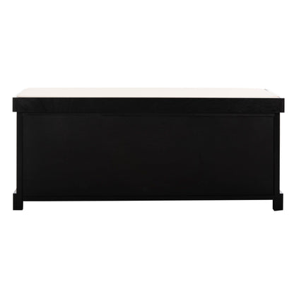 Banc de rangement SAFAVIEH Eola gris/blanc - 47 x 16,1 x 19,9 - 47 L x 16 P x 20 H
