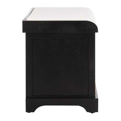 Banc de rangement tressé marron Euphemia de SAFAVIEH - 33,5 x 16,1 x 19,9 - 34 L x 16 P x 20 H