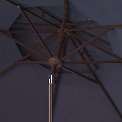 Parasol de marché double SAFAVIEH Outdoor Livia 9 pieds, base non incluse
