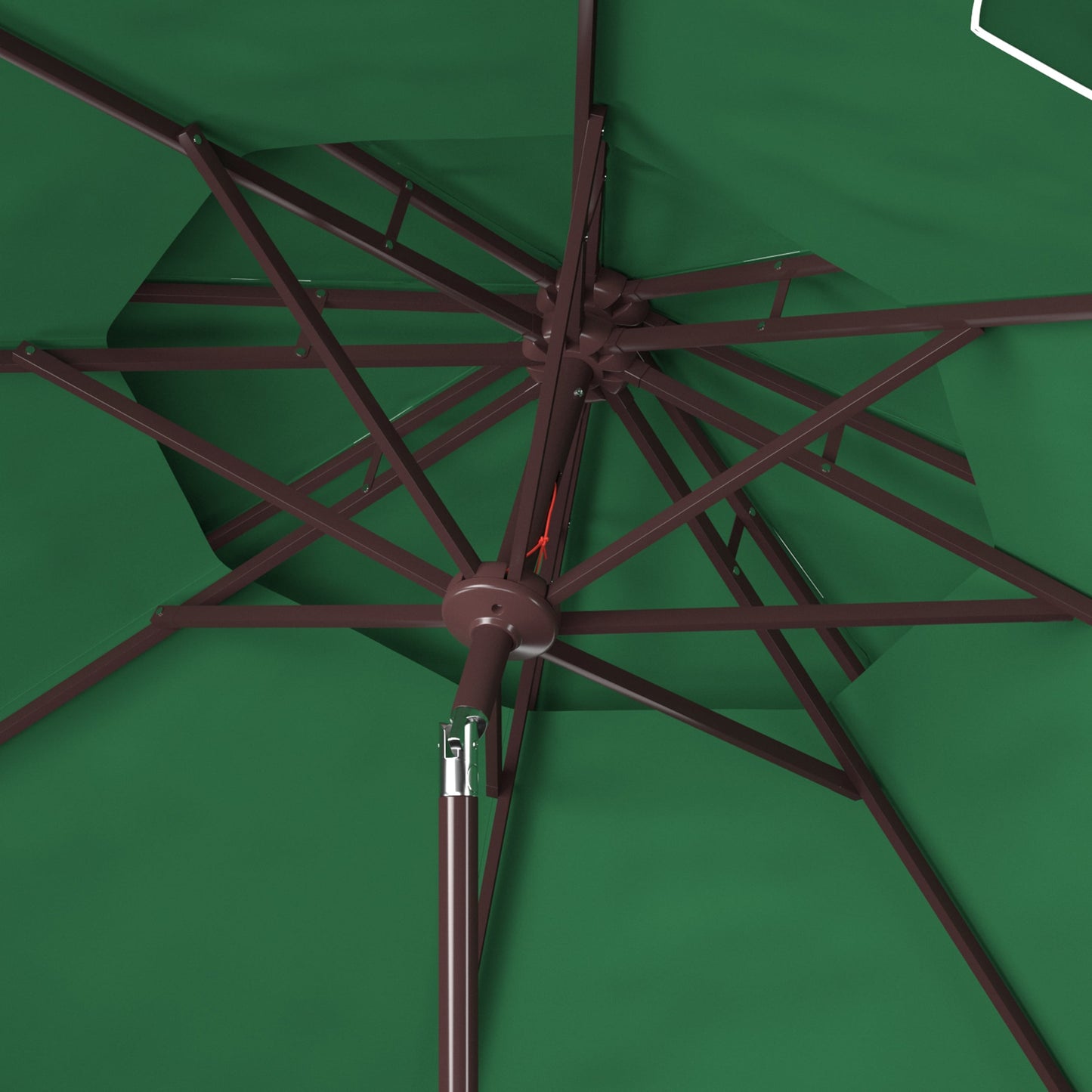 Parasol de marché double SAFAVIEH Outdoor Livia 9 pieds, base non incluse