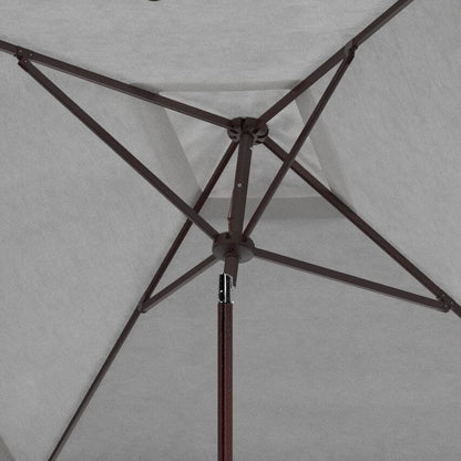 Parasol carré d'extérieur SAFAVIEH Naima Valance de 7,5 pieds