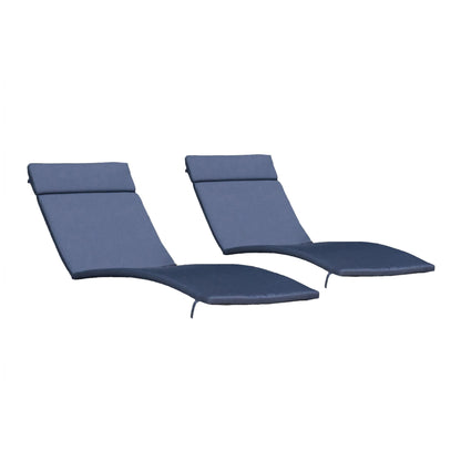 Ensemble de coussins d'extérieur Salem pour chaise longue - Coussins uniquement (lot de 2) par Christopher Knight Home - 79,25 L x 27,50 l x 1,50 H