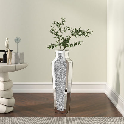 Grand vase de sol en diamant concassé